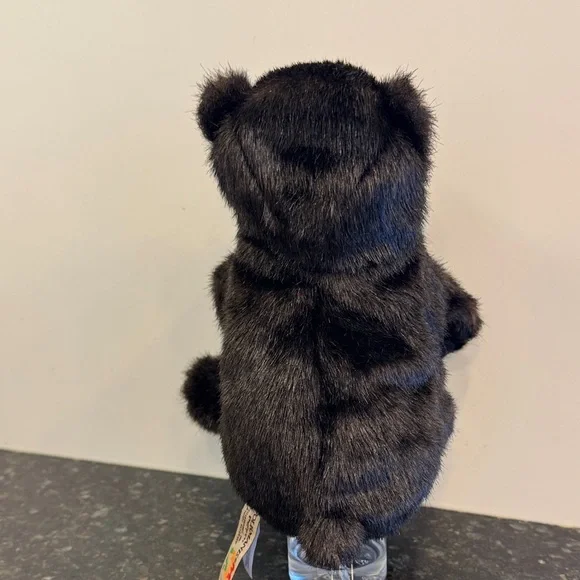 Baby Black Bear Hand Puppet by Folkmanis Puppets. Size 9” - Picture 6 of 12